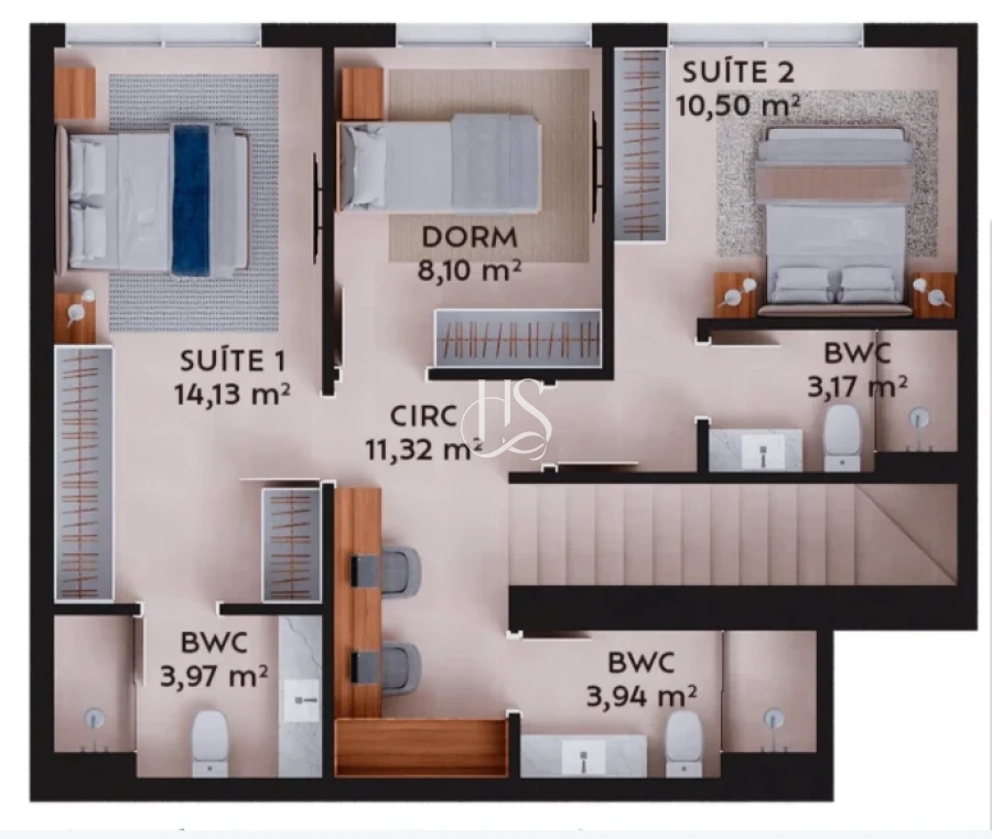 Apartamento em Pedra Branca, Palhoça. 3 quartos, 149m². Imagem 8 de 8