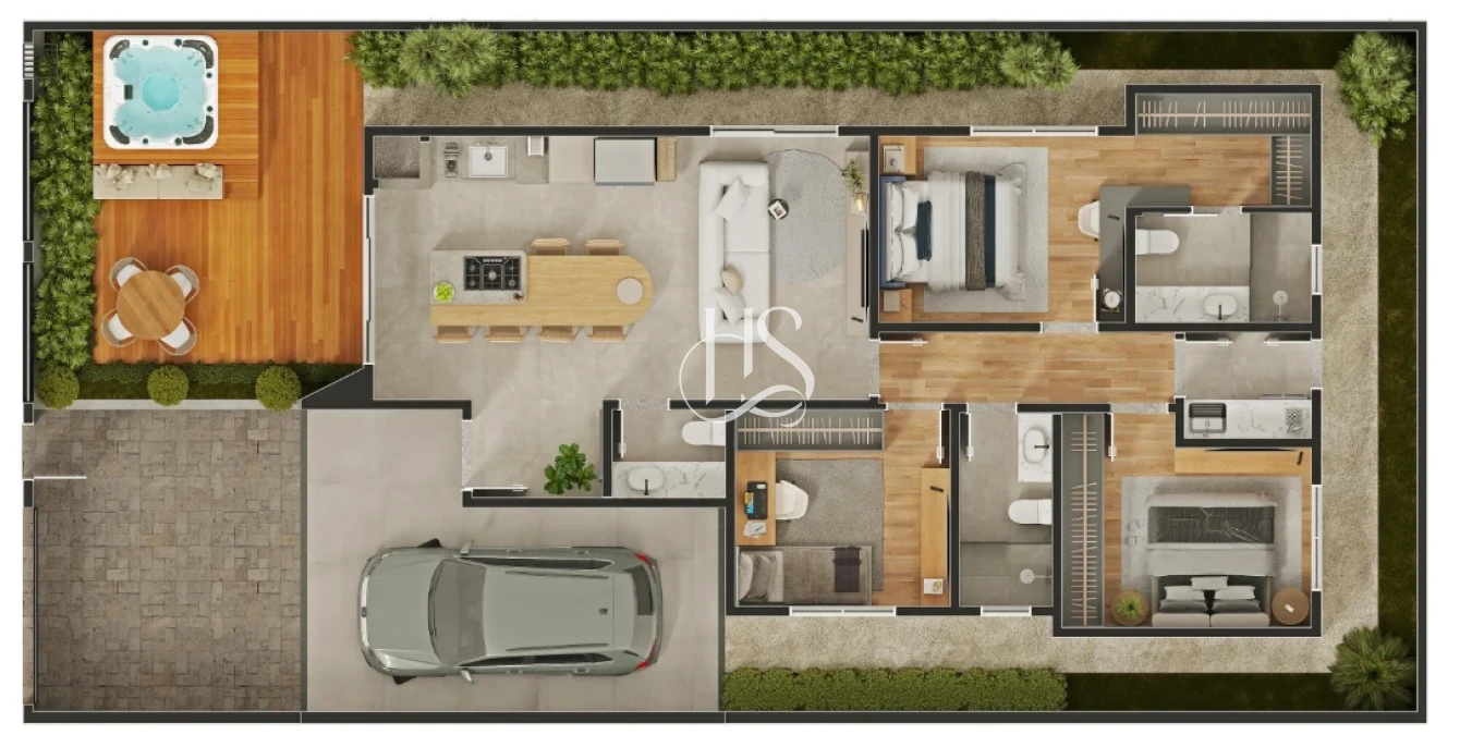 Casa em Forquilhas, São José. 3 quartos, 112m². Imagem 5 de 5