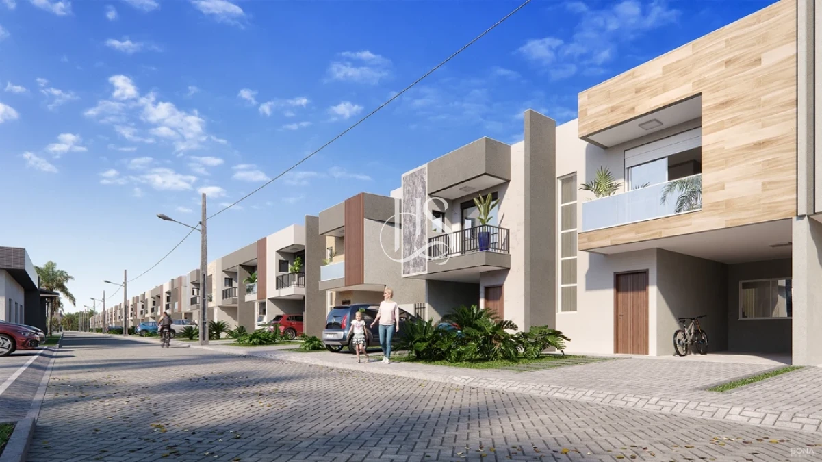 Sobrado Geminado em Sertão do Maruim, São José. 3 quartos, 118m². Imagem 2 de 19