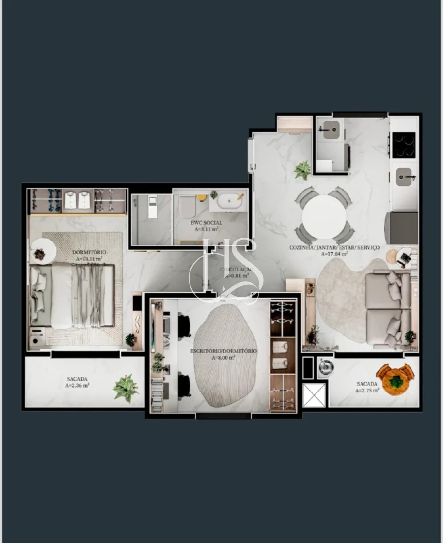 Apartamento em Nova Palhoça, Palhoça. 2 quartos, 49m². Imagem 14 de 14