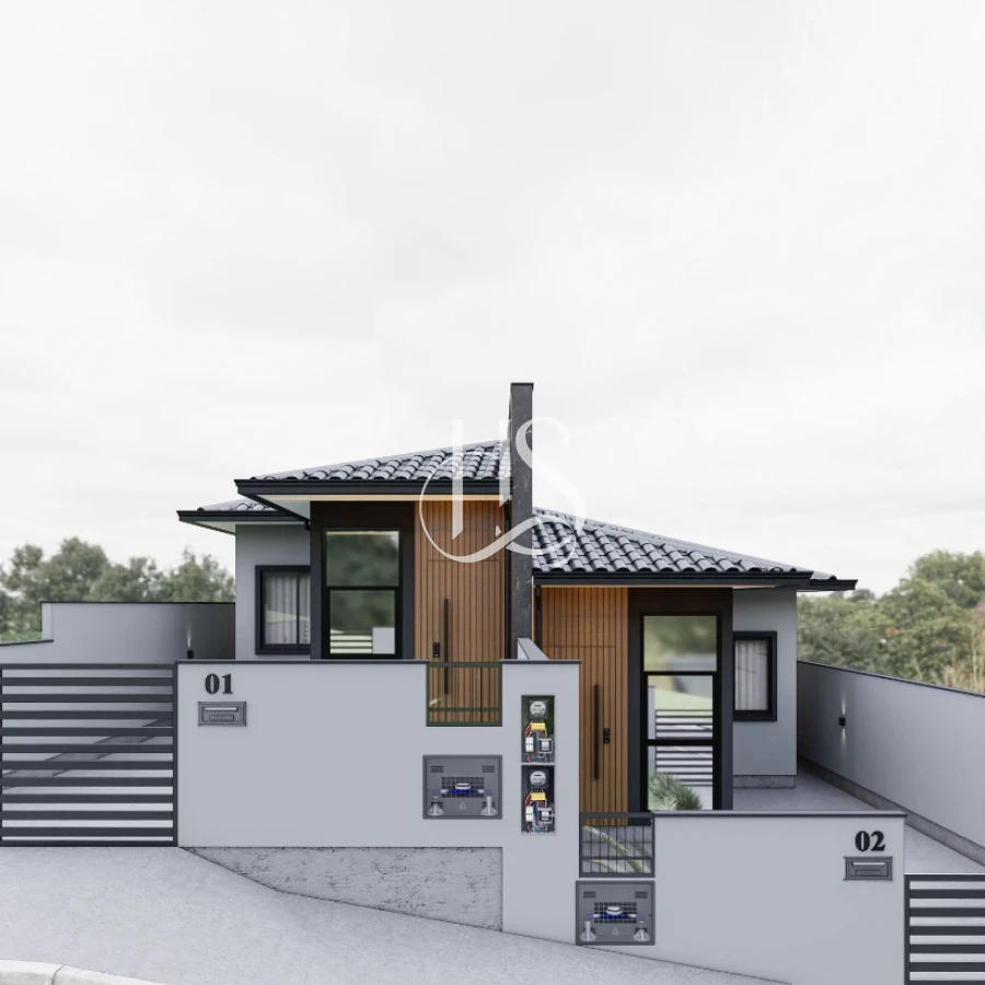 Casa Geminada em Forquilhas, São José. 2 quartos, 50m². Imagem 1 de 9