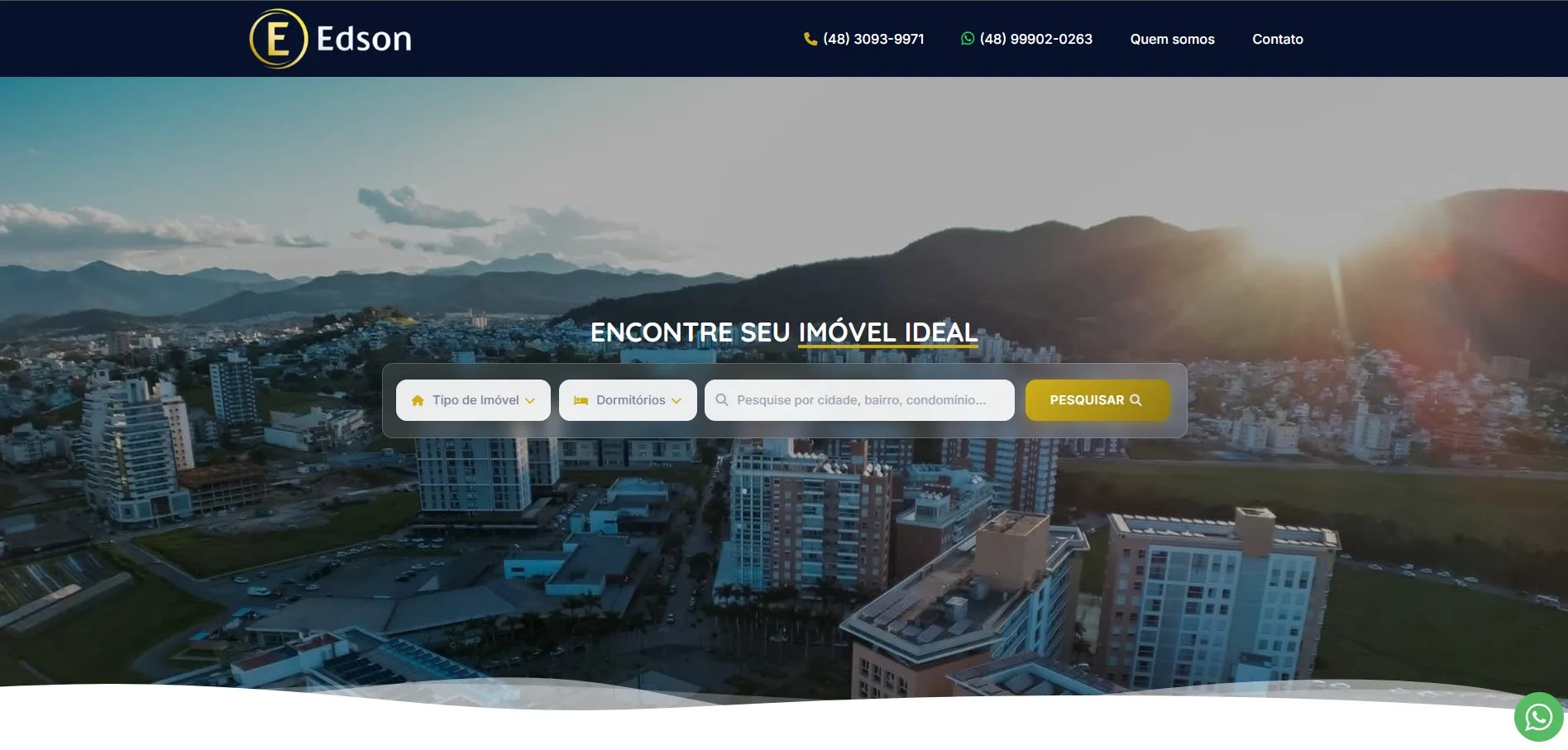 Site da Imobiliária Edson