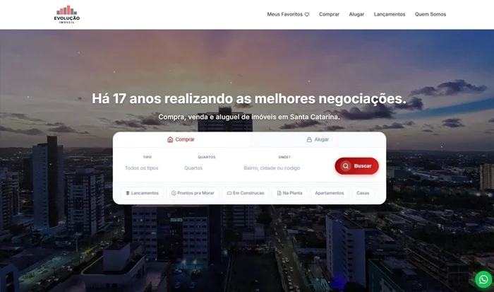 Site cliente Imobisoft