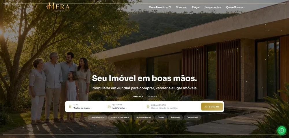 Site da Hera Imóveis